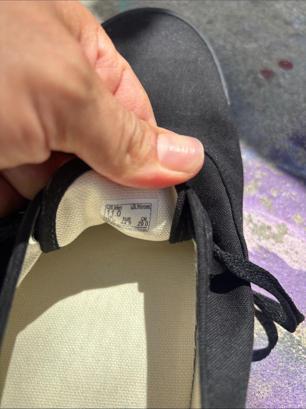 Vans Black Canvas Low-Top Sneaker - Picture 3 of 5